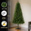 Arbre de Noël artificiel non éclairé 6 pi avec 490 pointes, branches pleines en PVC, arbre de Noël classique avec support en plastique à 4 pieds pour la décoration intérieure-1886465617