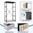 4 Drawer Dresser for Bedroom, Narrow Chest of Drawers, Wooden Top and Study Iron Frame 18"x37.5"-(WxH)