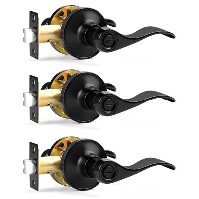 Door Lever with Round Rosette