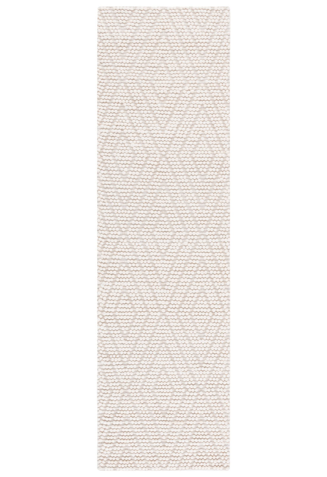 Elle Handmade Ivory Rug, Runner 2'3" x 8'