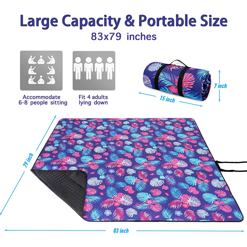 Couverture pliable imperméable Hiram, Mauve