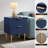 Rishaw Fluted Nightstand With 2 Drawers-719318223