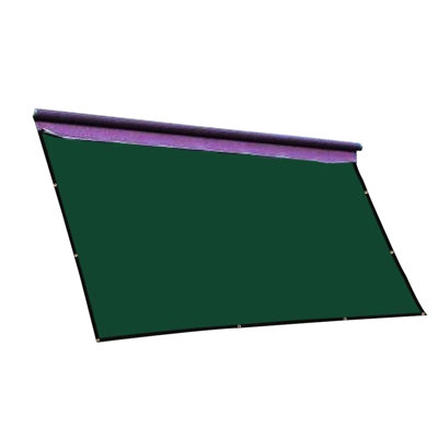 Panneau d'ombrage pour auvent 10 pi x 16 pi en tissu foncé foncé, durable sur plusieurs années, bon pour les voyages à l'extérieur, taux de 90%, œillets de bord, ensemble d'intimité léger et facile à monter, fabriqué en, résistant, long