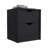 Double Drawer Nightstand 19"H, Bedside Table, Black-1133106214