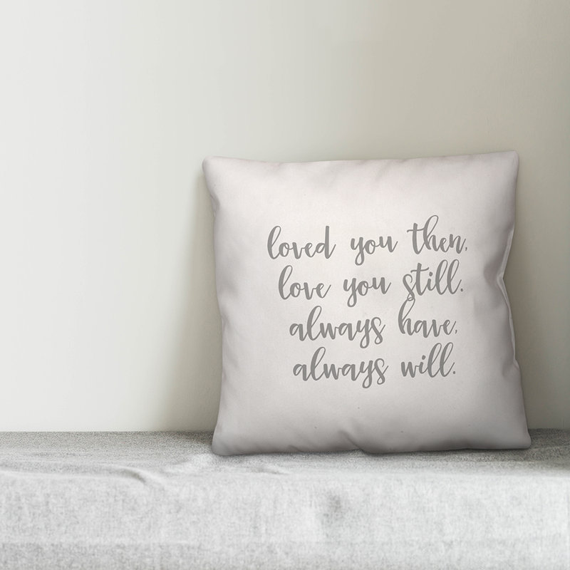  Coussin Love Love Gives Up, Blanc, Housse de coussin