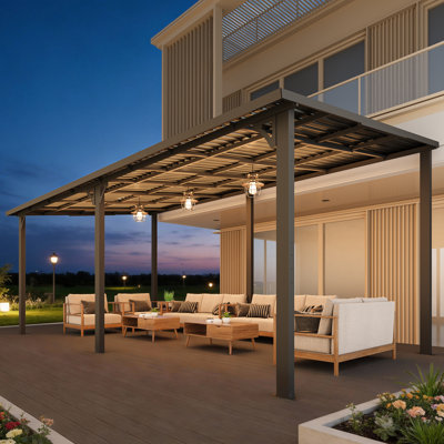 Hardtop Gazebo With Galvanized Steel Sloping Roof