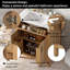 Meuble-lavabo en bois 30 po avec structure en bois massif-1000716423