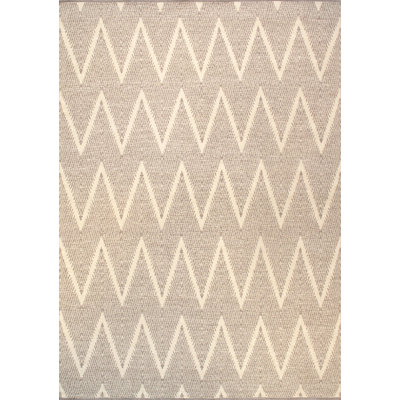 Simplicity Handwoven Cotton Gray/Ivory Area Rug