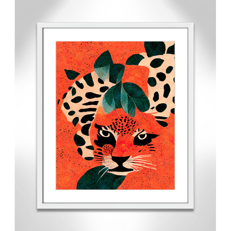 «Jaguar’s Gaze I» par Treechild, 21.5'' W x 25.5'' H, Imprimé mat, Blanc satiné