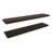 Dark Oak Modern Floating Wall Shelves, Set of 2 47 Inch Wide Particle Board Shelves for Home Storage and Display-736690603-736690583
