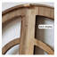 Décoration murale de fenêtre en bois patiné - Vintage Home Decor