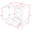 Ensemble de meuble-lavabo 30 po avec lavabo en céramique, armoire de rangement et 3 tiroirs-1815549458