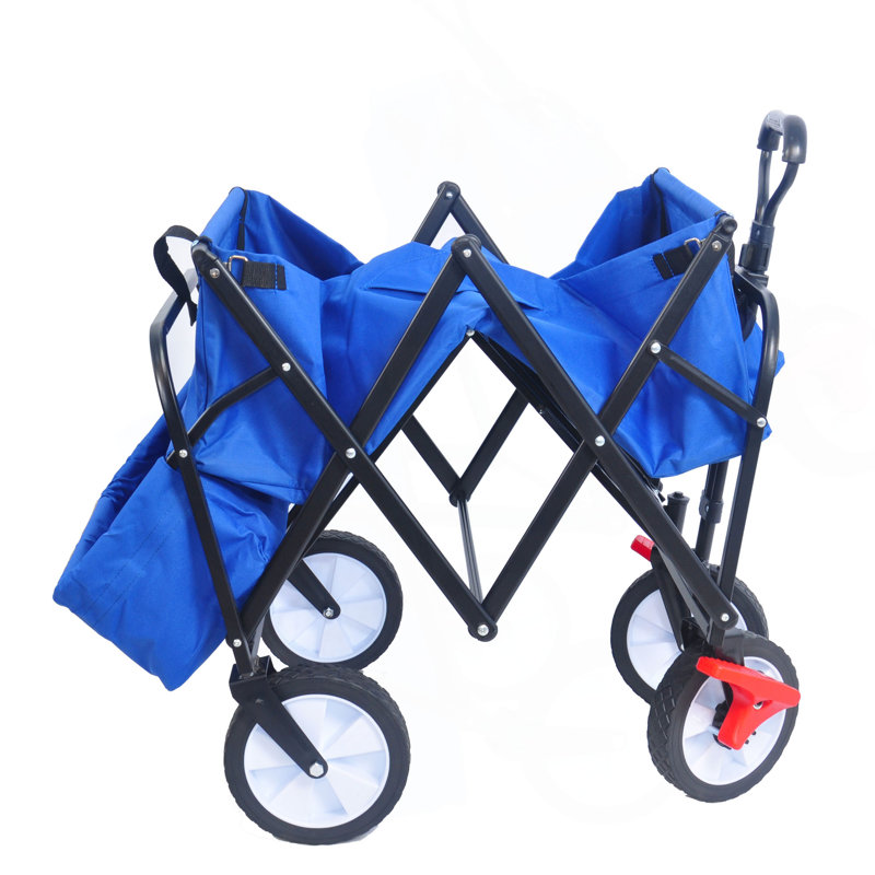 Chariot de plage pliable Wagon Garden (couleur bleue)