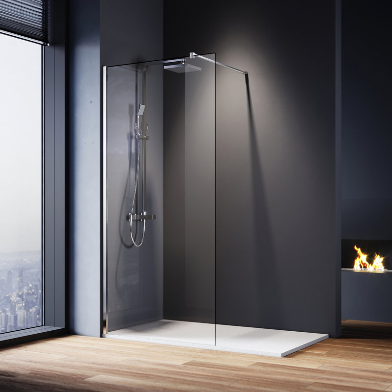 Brassfield Walk in Shower Screen, 190cm H x 76cm W