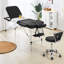 Backed Adjustable Height Ergonomic Lab Stool
