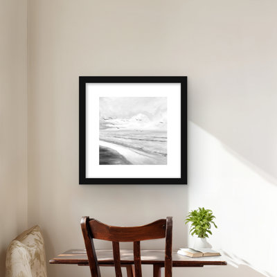 «Mon monochrome Tropical Sunset», impression de paysages gris