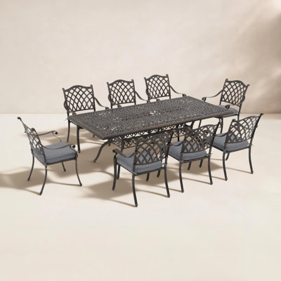 Amechi 86" Patio Dining Set