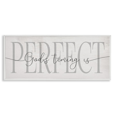 God Timing Is Perfect Expression Farmhouse