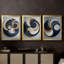 ABSTRACT Series DLIII  -Custom Framed  Wrapped Gallery Canvas - 3 Pieces-1605381512-1605381513