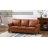 80" Wide Faux Leather Rolled Arm Sofa-972848953
