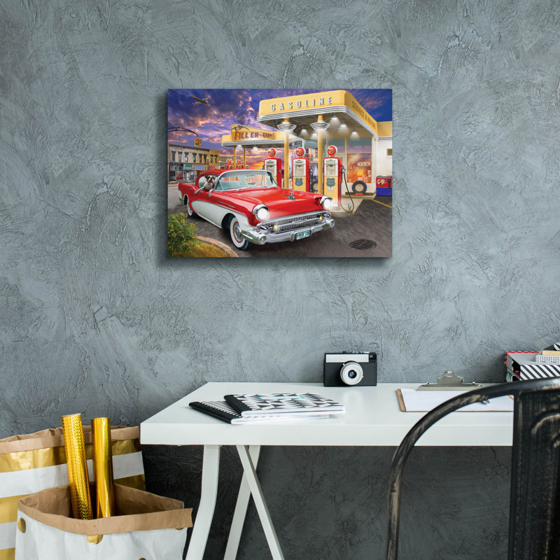 «Filler Up» par Bigelow, illustrations sur toile, H 12 po x l 16 po x P 0,75 po