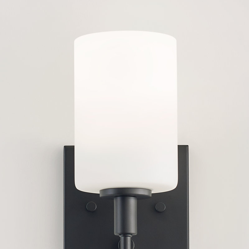 One Light Wall / Bath Sconce, Midnight Black