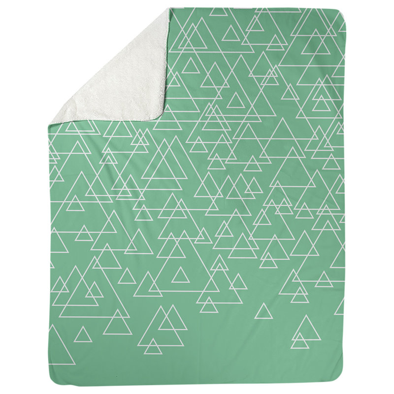 Couverture polaire Katelyn Elizabeth, L 62,5 po x L 82,5 po, Vert