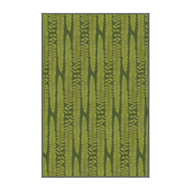Tapis floral vert, Rectangle 5 pi x 7 pi