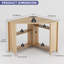 Bureau d'angle avec prises de courant et capteurs à 3 couleurs pour les petits espaces-641126996