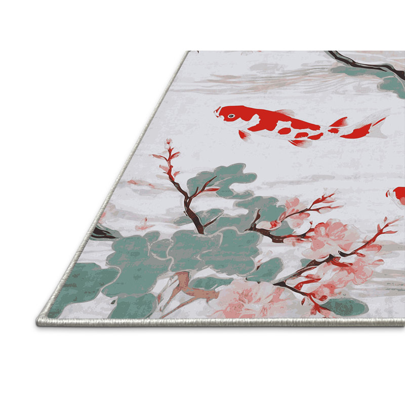 Tapis blanc soyeux et moelleux, Rectangle 7 pi x 10 pi