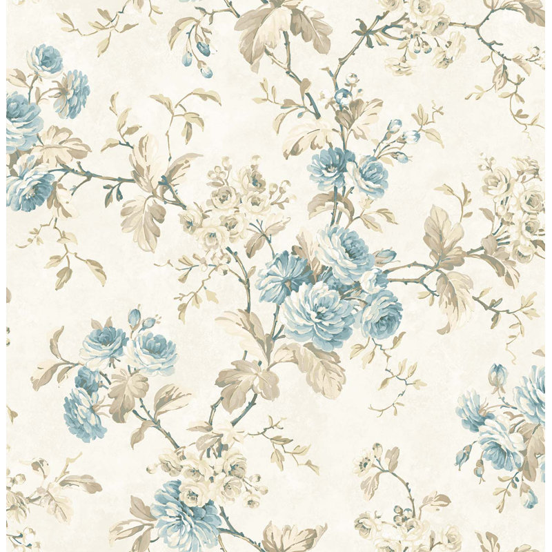 Amelie Trail 10m x 53cm Wallpaper Roll, Blue