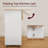Insken 33.3" Rolling Kitchen Island Cart with Storage and Drop Leaf-1212658102