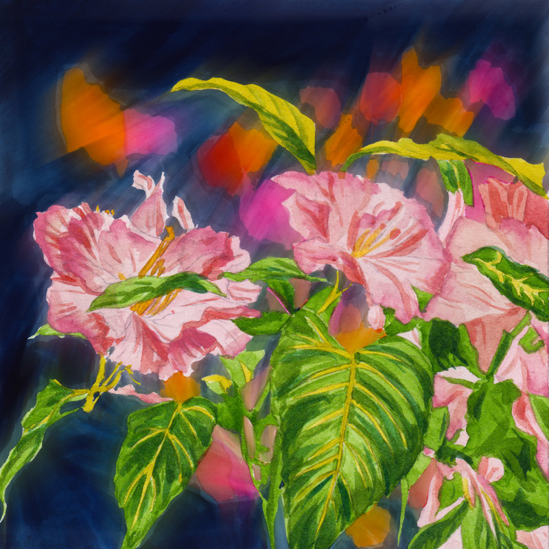 Tanishea Ethereal Peony Glow I by Melissa Wang - Wrapped Canvas Print, 122 cm H x 122 cm W
