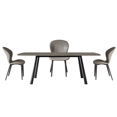 Dining Table with Chair Set of 3