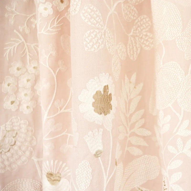 Emaline Embroidery Fabric, Pink