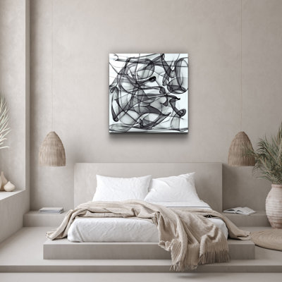 Elegant Decorative Tempered Glass Painting, 40 x 40 Inches | 100% Tempered Glass, Thickness: 0.16 Inches | UV Printing for Vibrant Colors & Durability | Perfect for Home Decor & Art Enthusiasts
