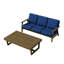 Ensemble de conversation 2 pièces Shweta, canapé en bois de teck massif et table basse avec coussins-1855122136-1855185411-1855185415