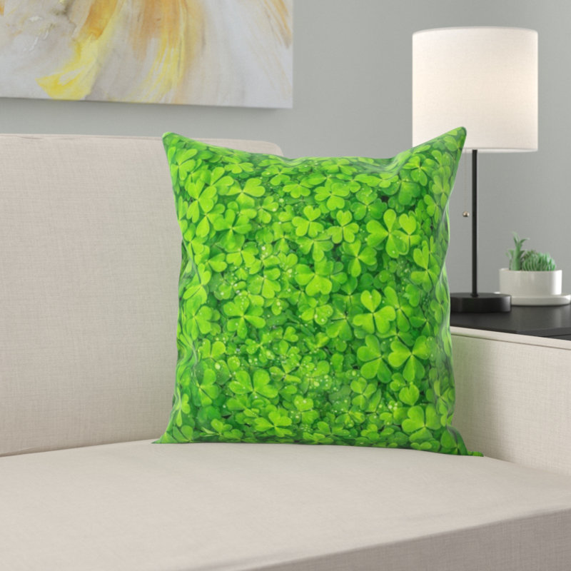 Floral Microsuede Throw Pillow