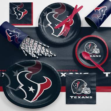 Creative Converting Houston Texans Game Day Party Supplies Kit, Serves 8