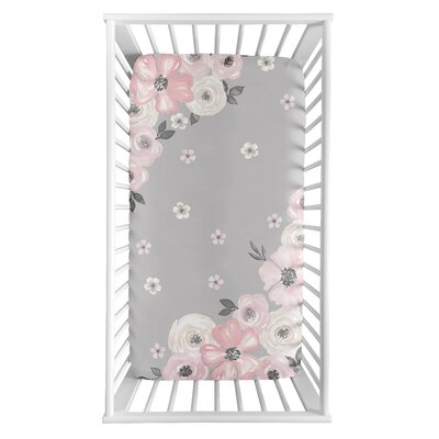 Watercolor Photo Op Fitted Crib Sheet