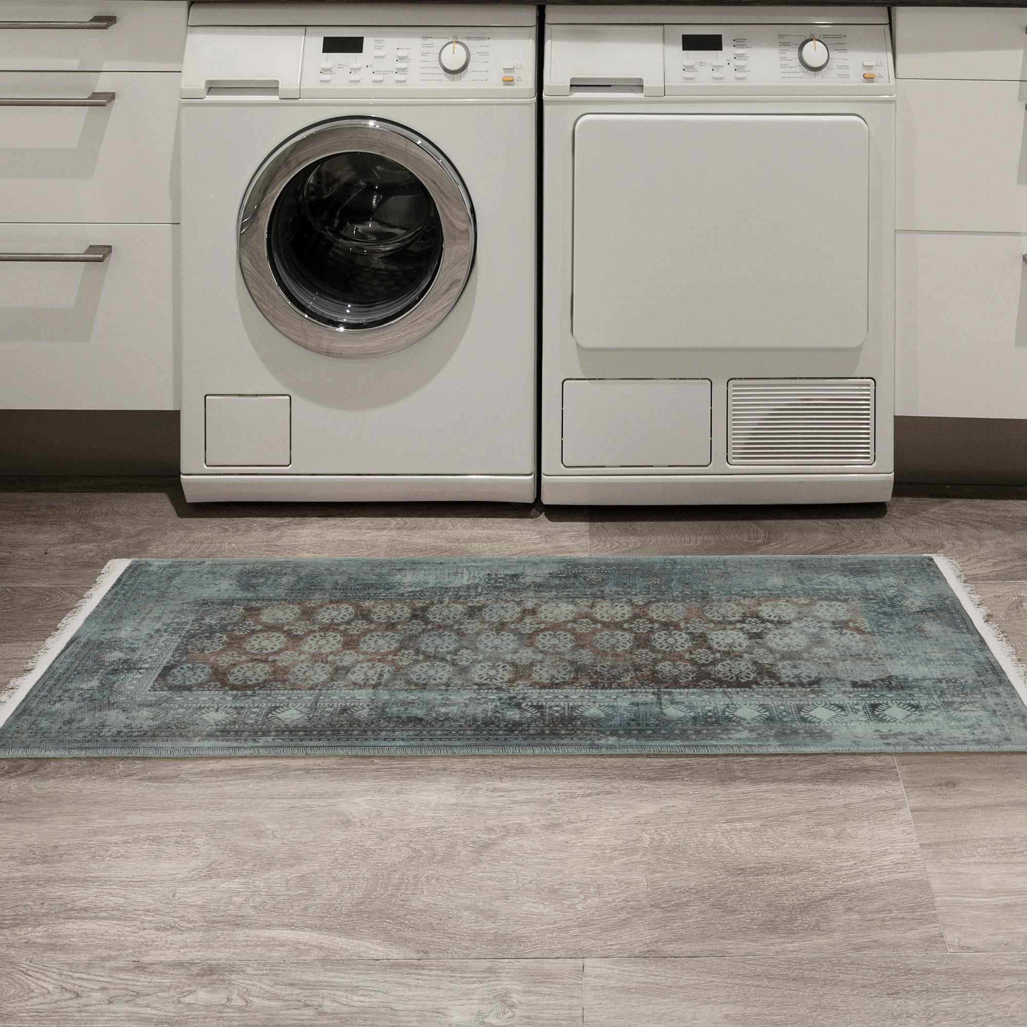 Rug Rinkle Ottomanson Wrinkle Free Flatweave Modern Rust Brown Area Rug for Living ...