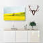 Lone Tree In A Yellow Meadow - Wrapped Canvas-56633322