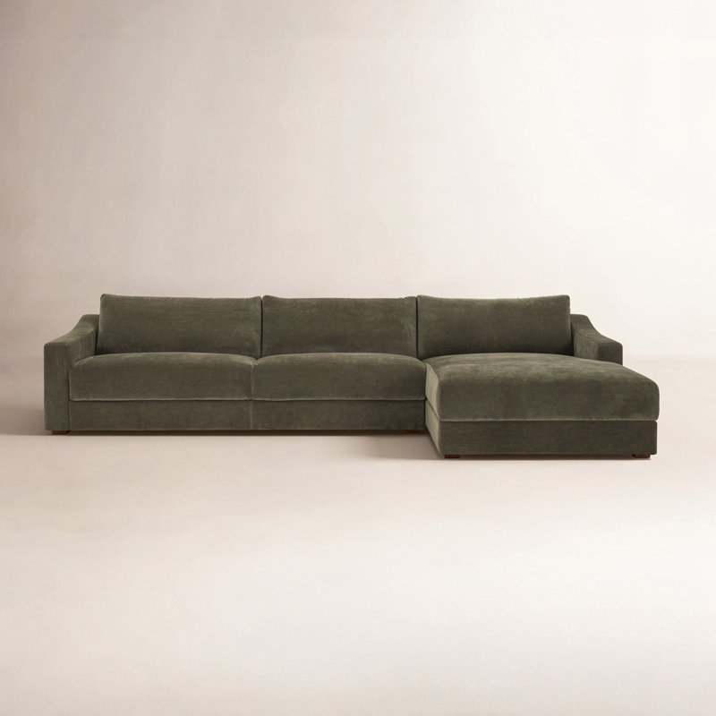 Farrow Sectional Cedar Green Left, Right Hand Facing