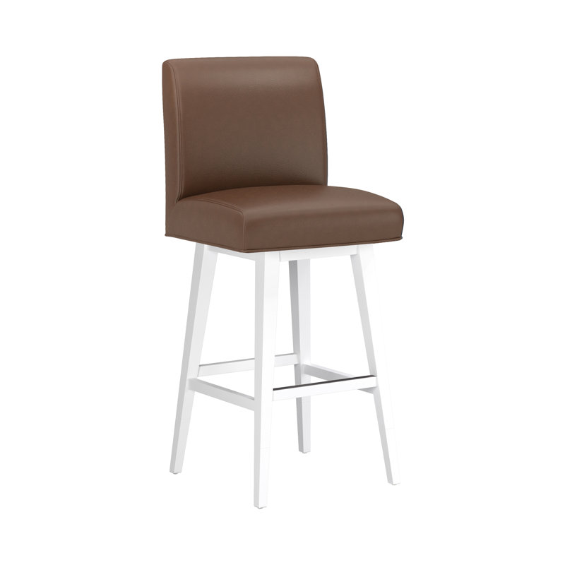 Tabouret pivotant Clson, White, Brown