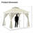 Yardgrace 10'X10' Soft-top Double-Roofed Steel Patio Gazebo-122447116