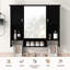 Armoire de salle de bain murale moderne avec miroir