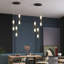 Luminaire suspendu cylindrique à 3 lumières DEL avec accents en cristal Chrisi