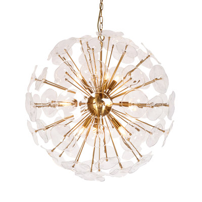 Denieron 10 - Light Glass Sputnik Sphere Chandelier