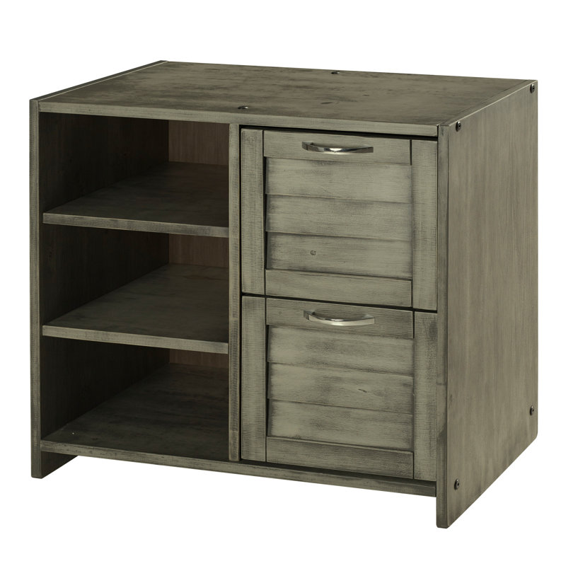 Felecia 2 Drawer Dresser with Media Shelf