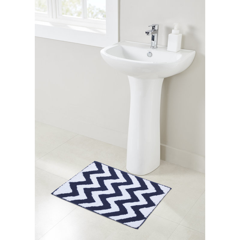 Bath Rug, Navy, Rectangle 43cm x 61cm